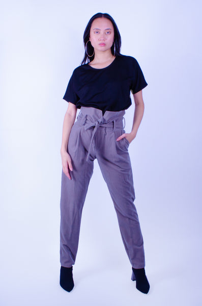 high waist pants, high waisted pants, wrapping pants, wrapping waist pants, 80's women's pants , modern women's pants